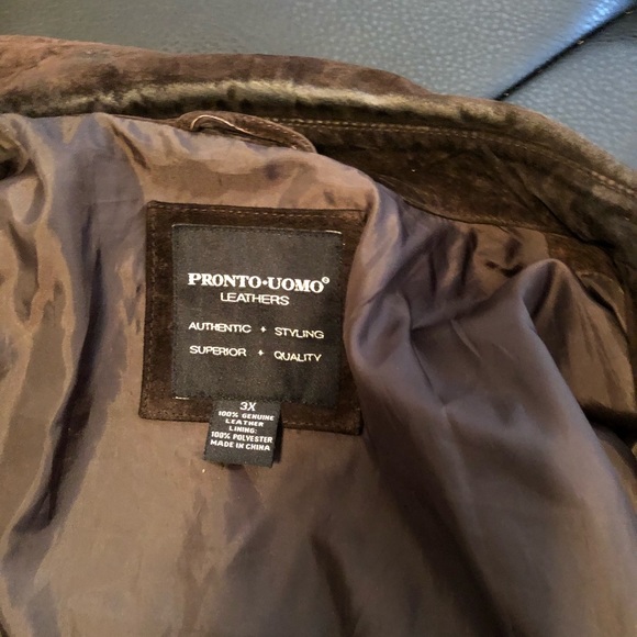 Sued brown jacket - Picture 5 of 5